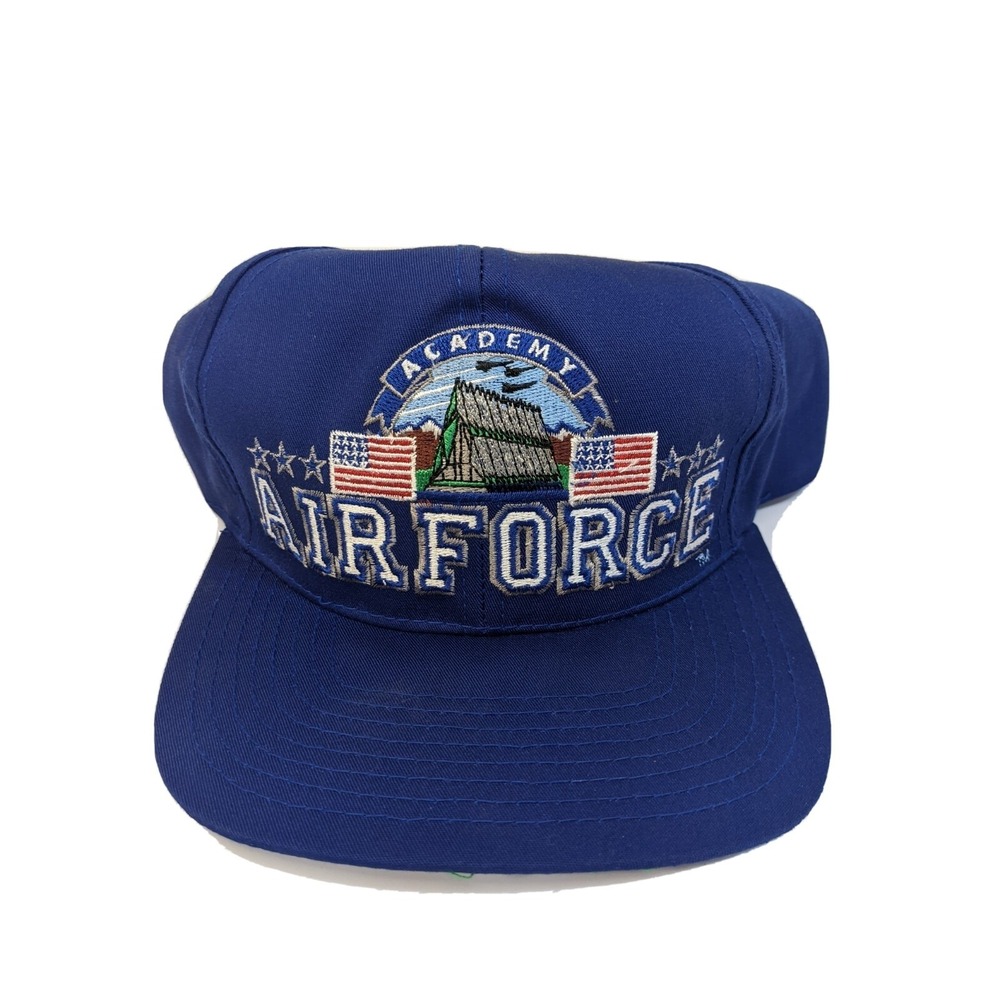 Vintage Academy Air Force Military Polyester Cotton Snapback Trucker Hat